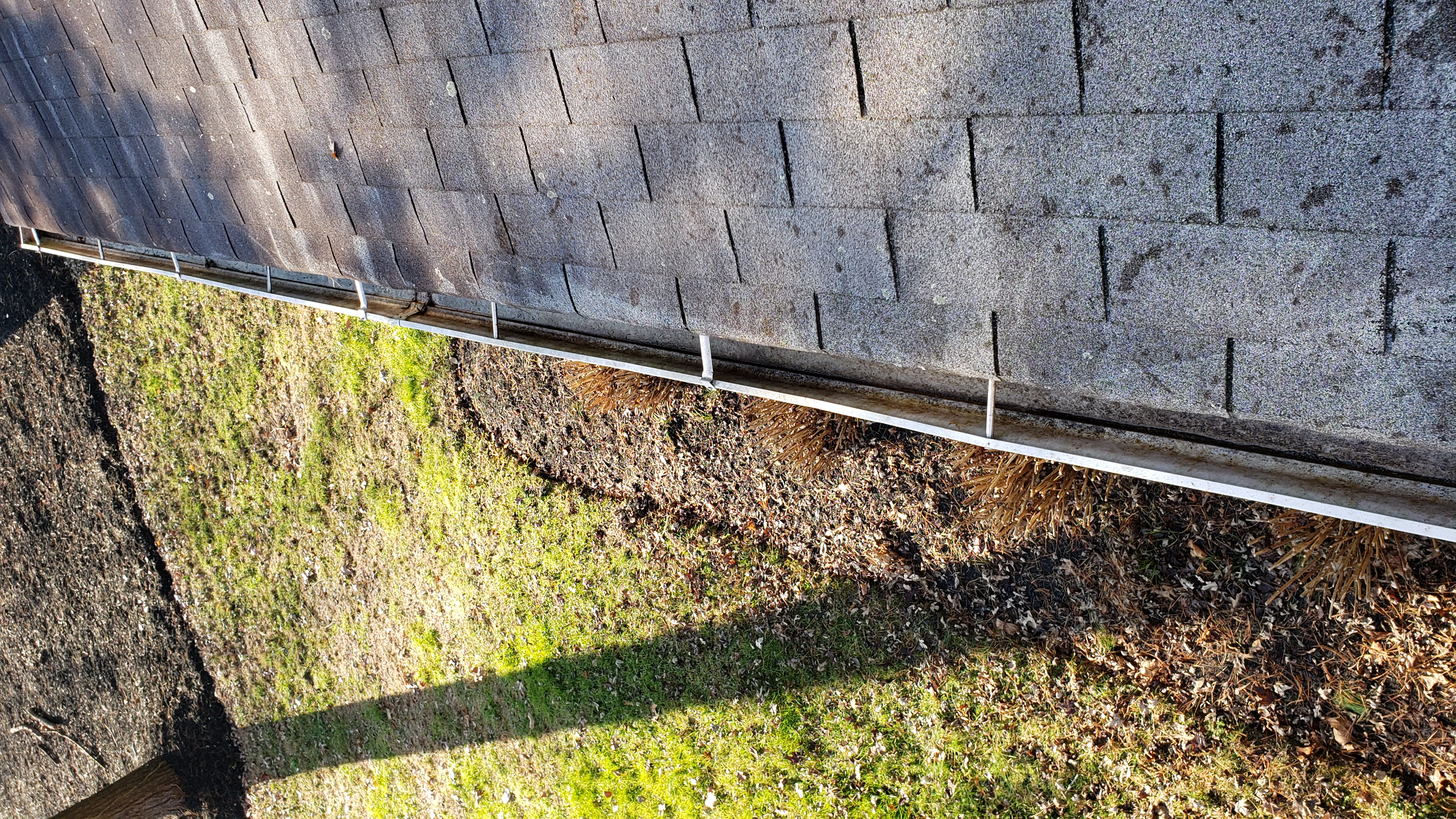 Cleaned out gutters on rooftop